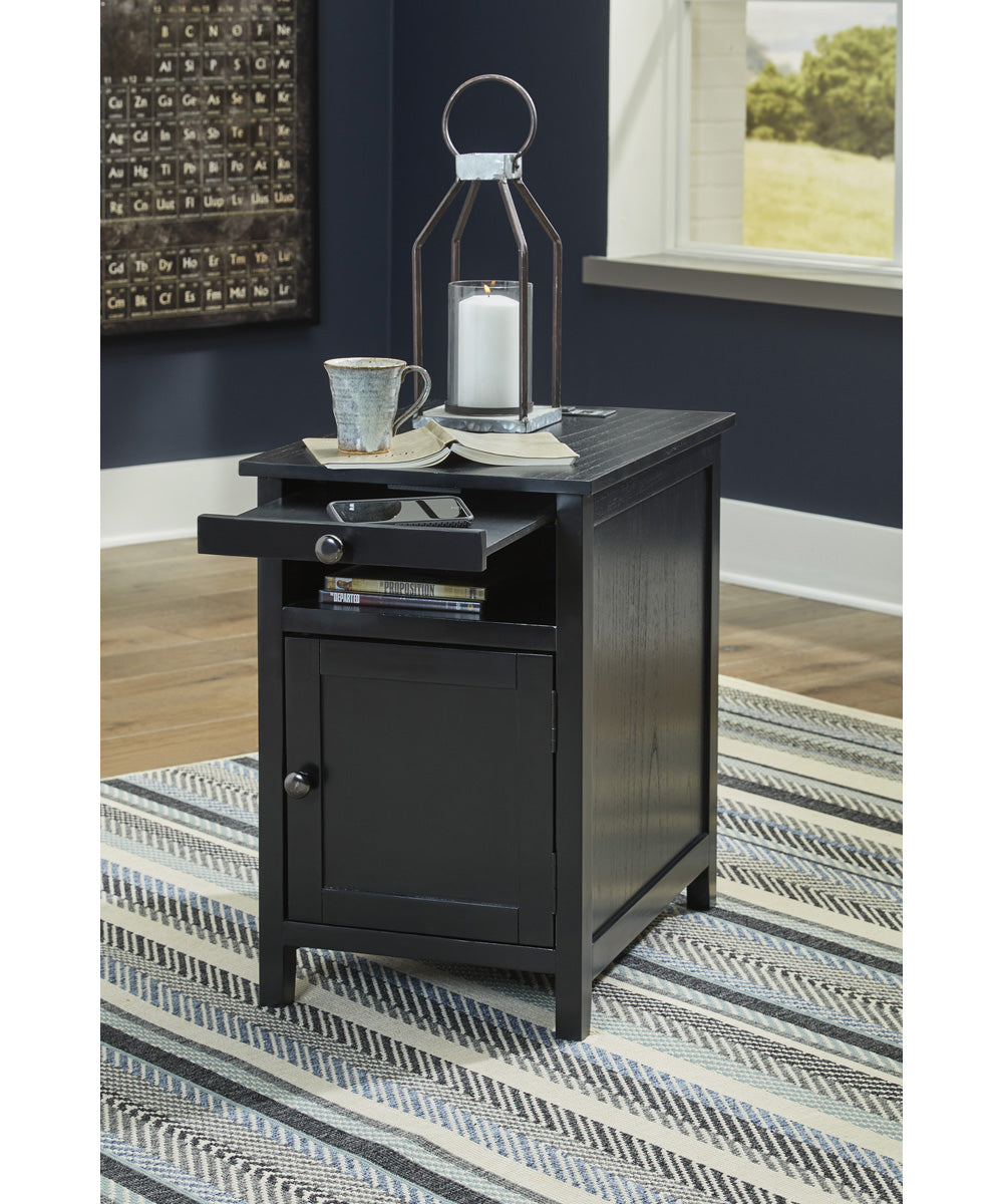 Treytown Chair Side End Table Black