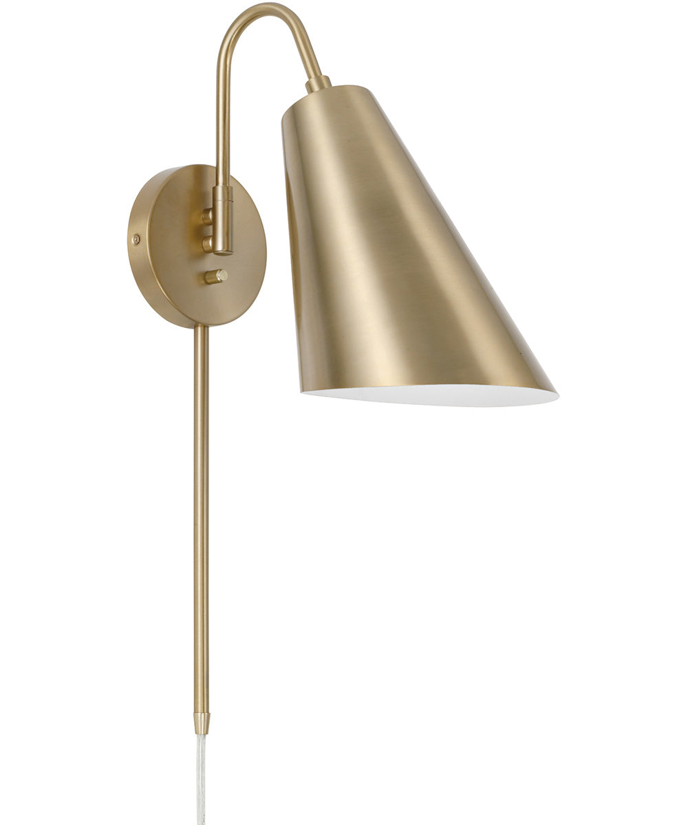 Leo 1-Light Sconce Matte Brass
