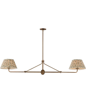 Dunbridge 2-Light Pendant Weathered Brass