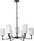 Liam 9-Light Chandelier Matte Black