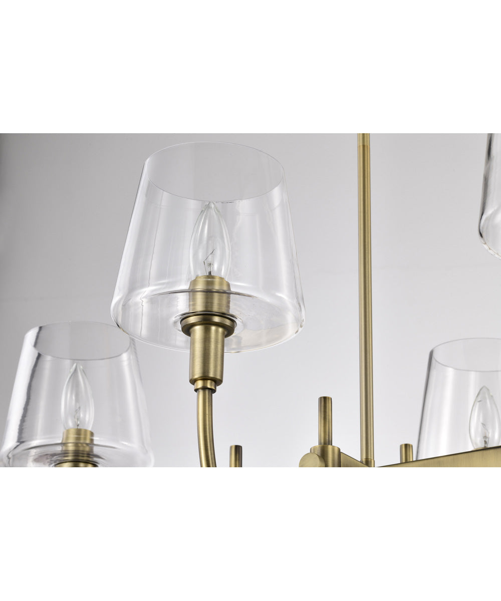Brookside 6-Light Pendant Vintage Brass