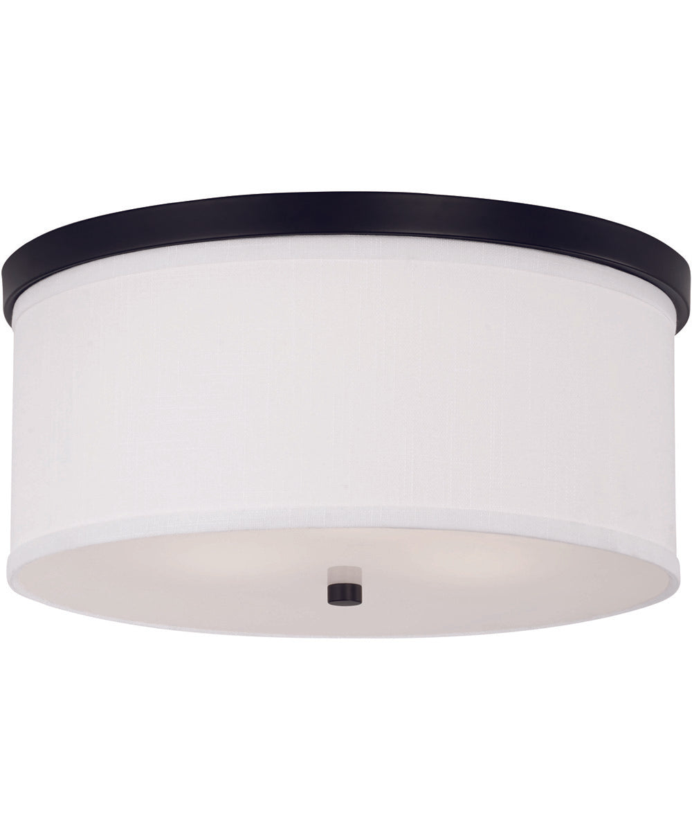 Midtown 3-Light Flush Mount Matte Black