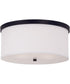 Midtown 3-Light Flush Mount Matte Black