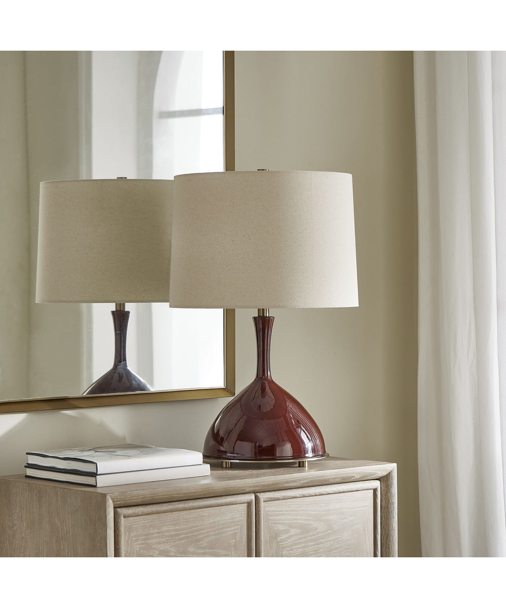 Colette Burgundy Table Lamp