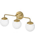 Julep 3-Light Medium Three Light Vanity in Lacquered Brass
