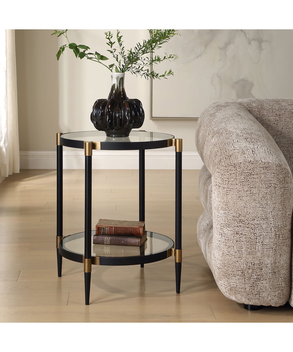 Chadid Round Glass Side Table