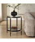 Chadid Round Glass Side Table