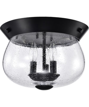Boliver 3-Light Close-to-Ceiling Matte Black