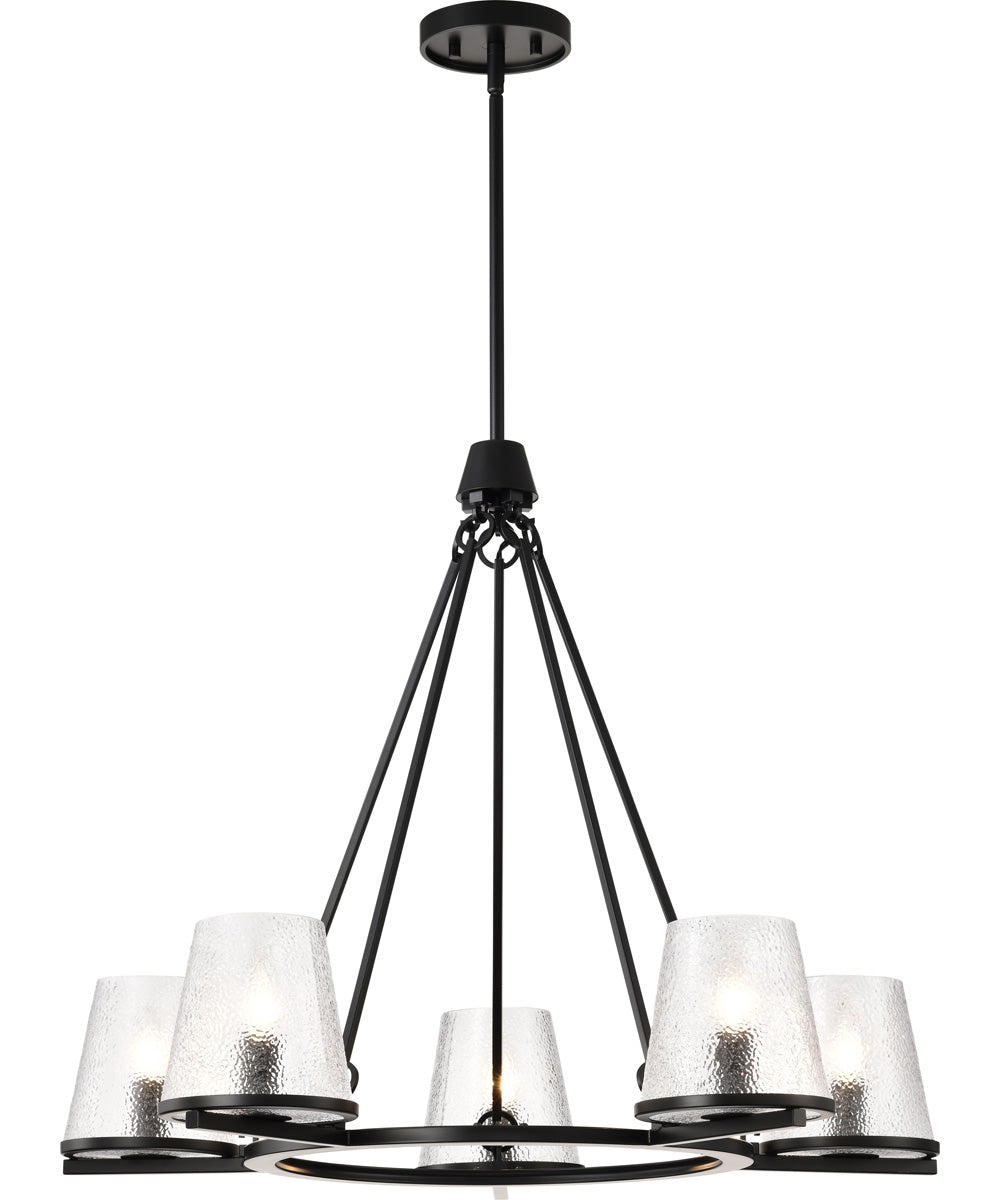 Valentine 5-Light Chandelier Black