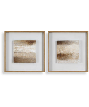 Between Lines Abstract Painting, Set of 2