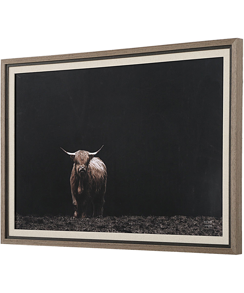 King Of The Hill Framed Bovine Print