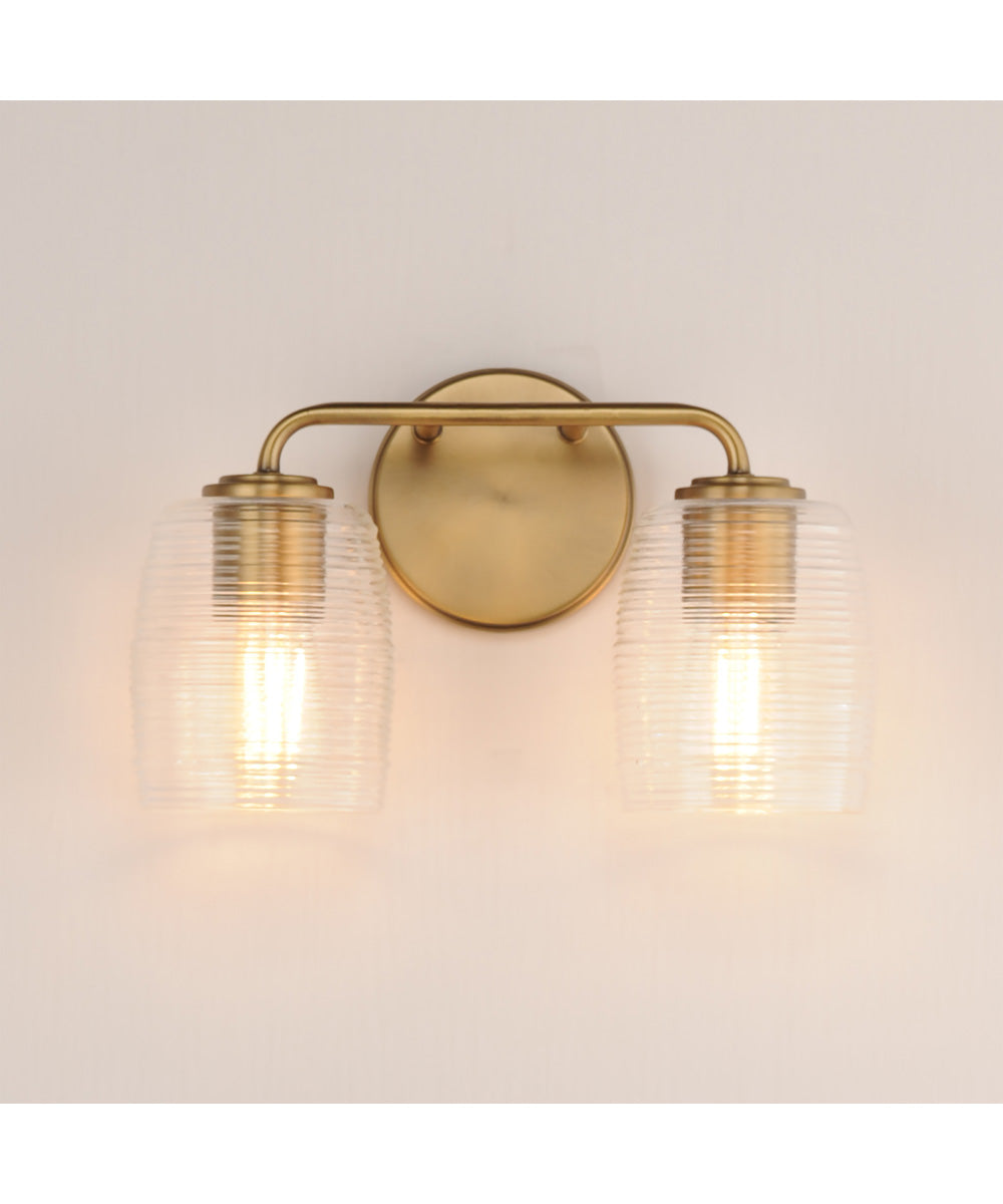 Honey 2-Light Sconce Natural Aged Brass