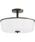 Fuller 3-Light Semi Flush/Pendant Convertible Oil Rubbed Bronze