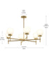 Rigsby 6-Light Medium Chandelier Brushed Gold