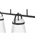 Tori 1-Light Large Three Light Linear Chandelier in Black