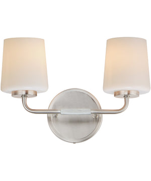Durham 2-Light Bath Vanity Satin Nickel