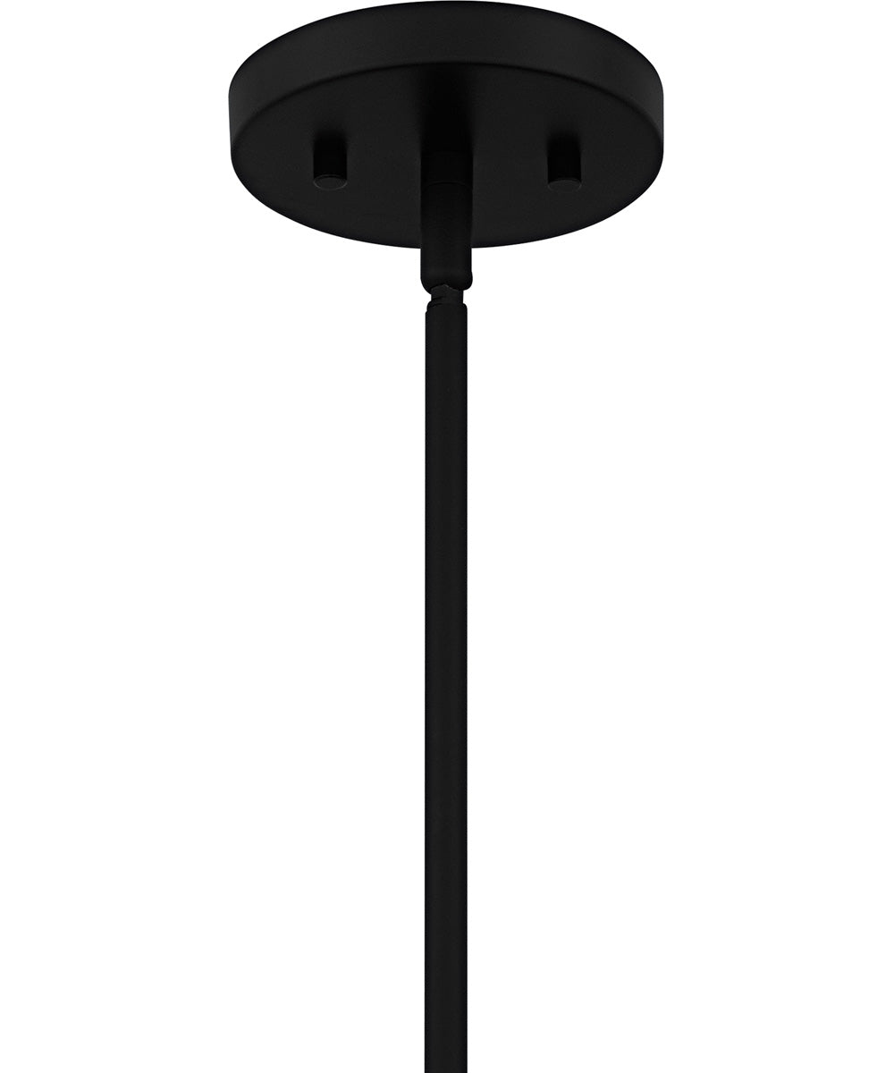 Drover 1-Light 12"W Matte Black Pendant Ceiling Light