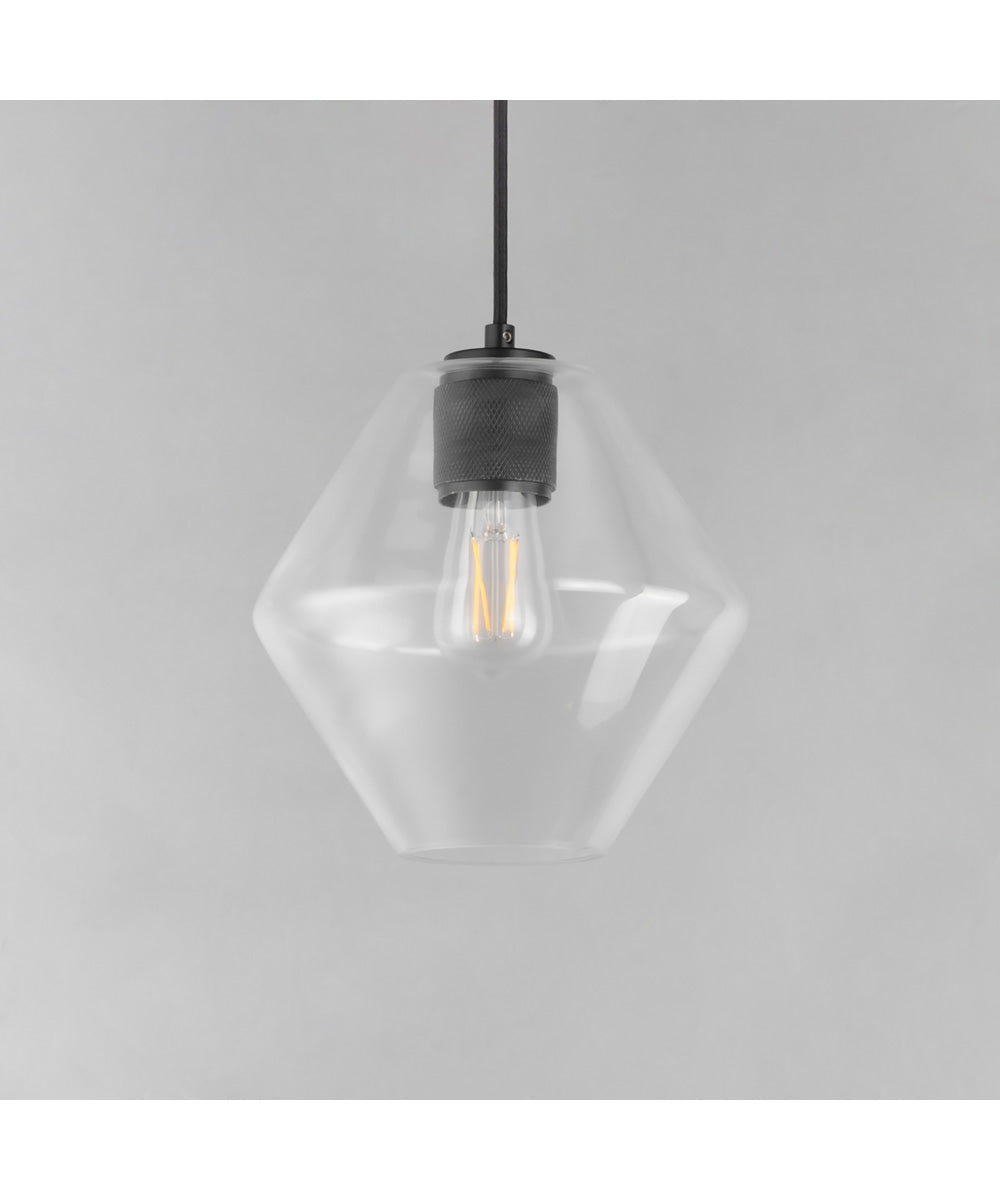 Geode Medium Pendant Black