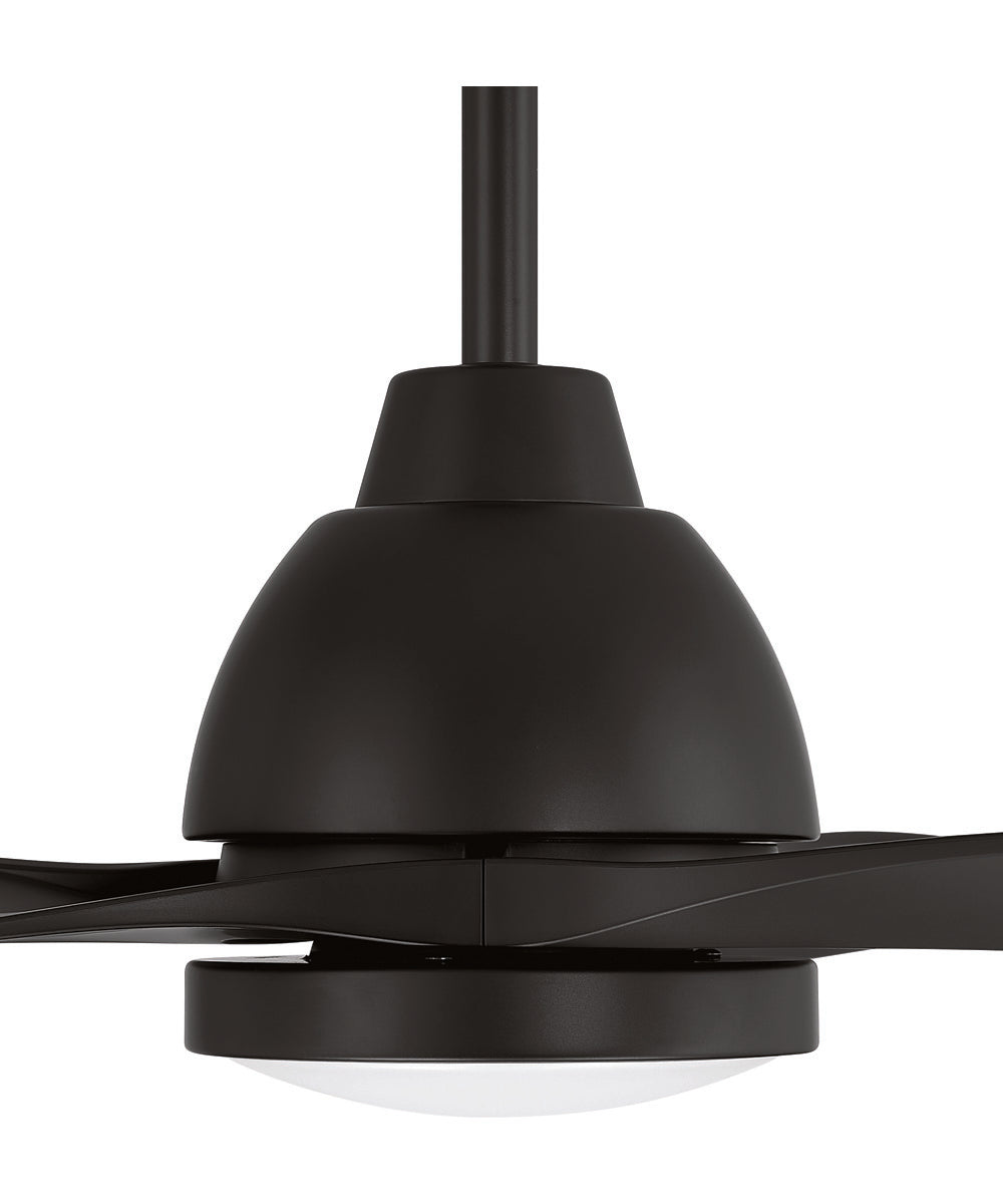 Frazier 56" 3-blade Indoor/ Outdoor Damp Rated Ceiling Fan Fan Flat Black