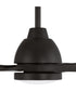 Frazier 56" 3-blade Indoor/ Outdoor Damp Rated Ceiling Fan Fan Flat Black