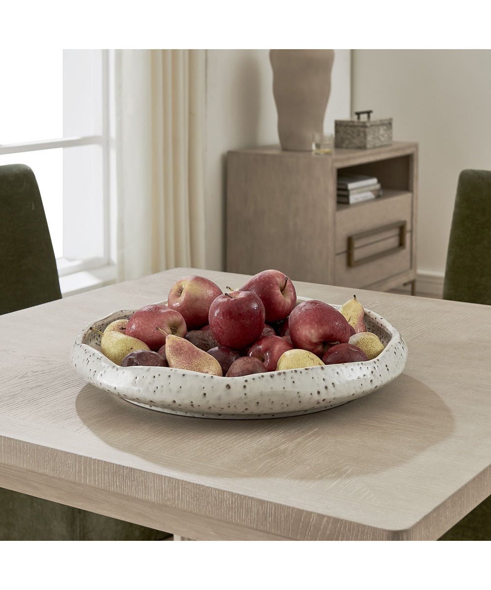 Stardust Ripple Indoor-Outdoor White Bowl