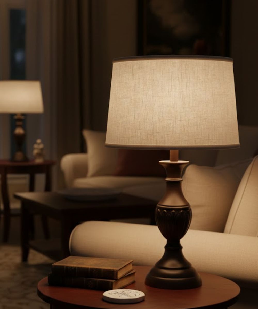 14x15x9 Cream Aberdeen Drum Hardback Lampshade