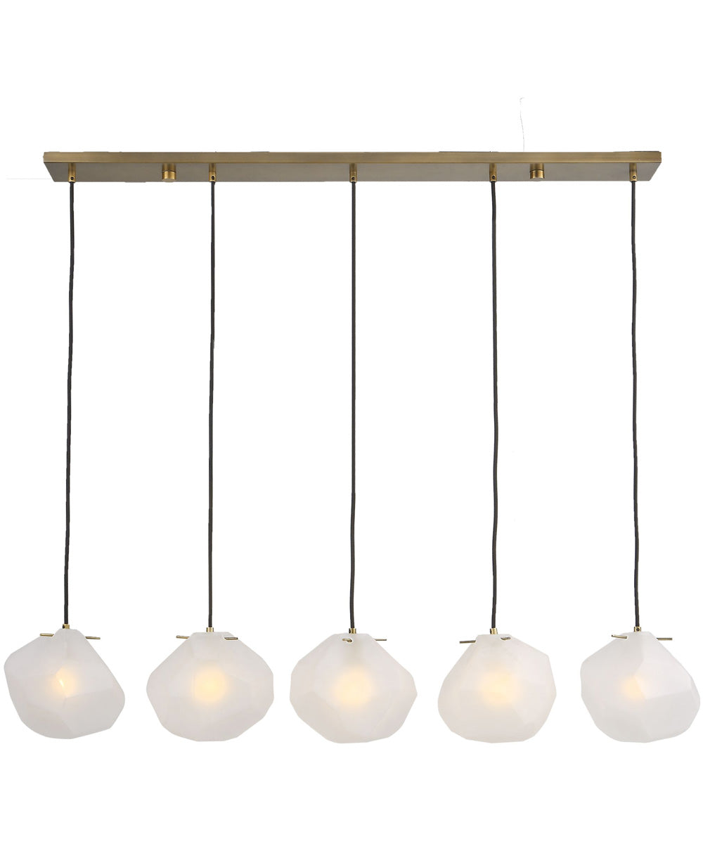 Geodesic 5 Light Linear Pendant