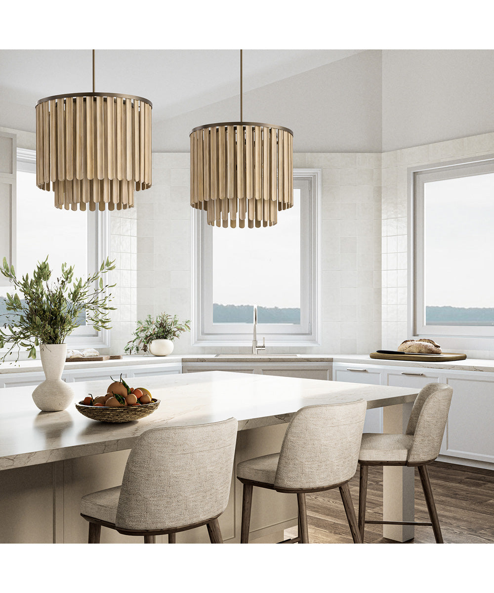 Jada 5-Light Pendant Dark Brass