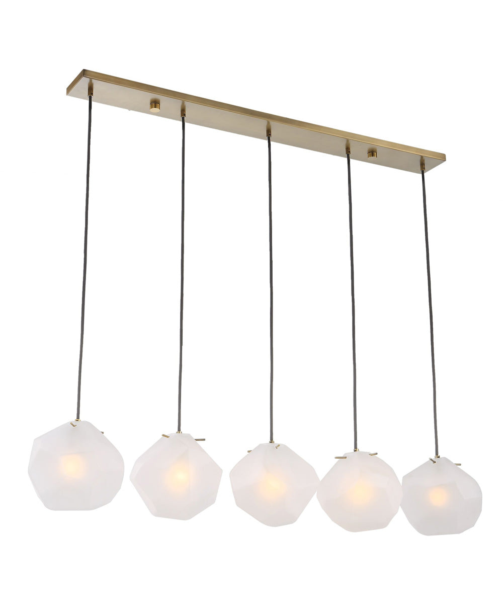Geodesic 5 Light Linear Pendant