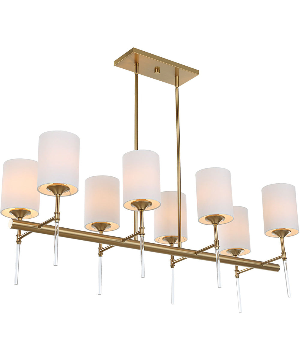 Awyr 8 Light Linear Chandelier