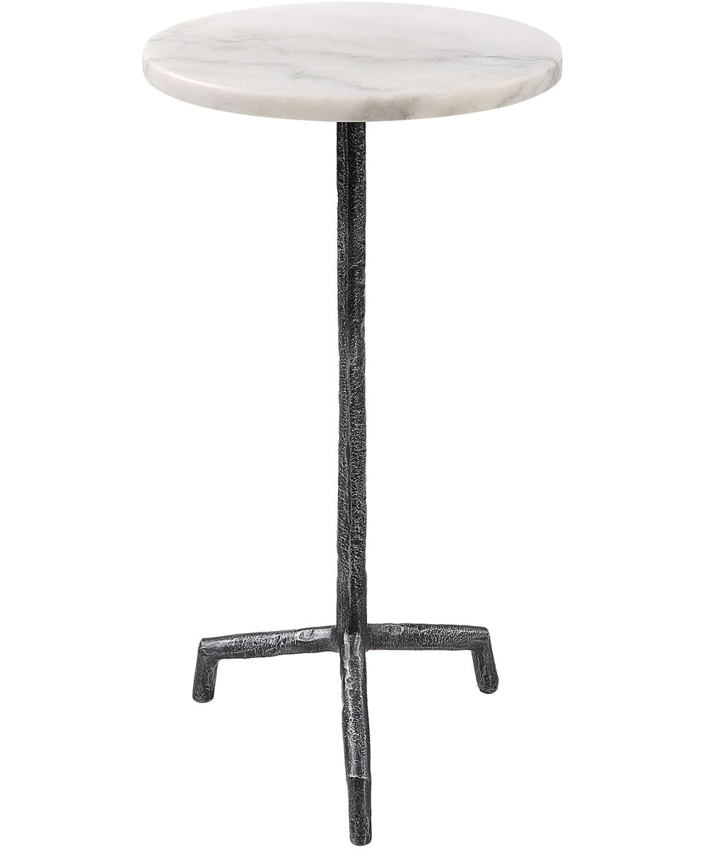 Puritan White Marble Drink Table