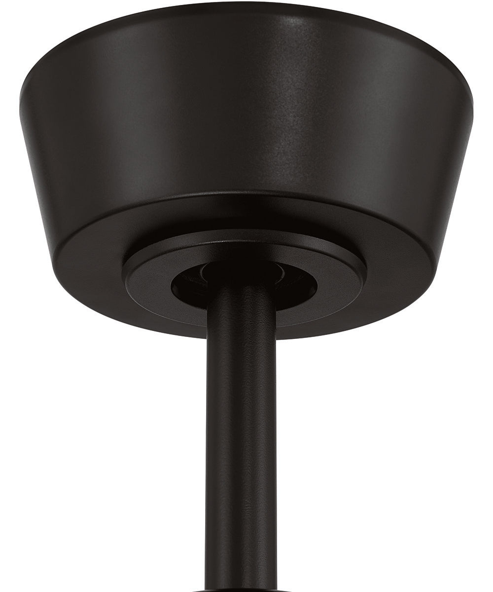 Canto 52" 3-Blade Indoor/Outdoor Rated Damp Ceiling Fan 1-Light Fan Flat Black