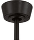 Canto 52" 3-Blade Indoor/Outdoor Rated Damp Ceiling Fan 1-Light Fan Flat Black