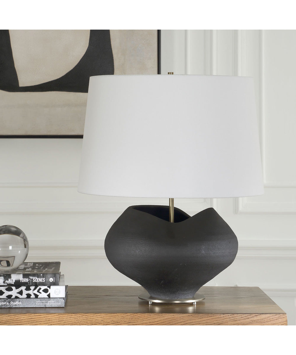 Nocturne Aged Black Table Lamp