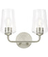 Celino 2-Light Bath & Vanity Brushed Nickel