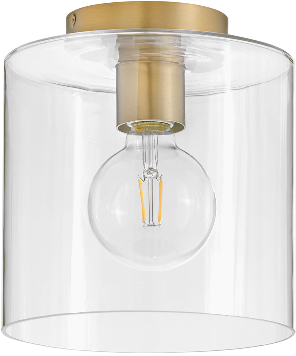 Pippa 1-Light Extra Small Flush Mount in Lacquered Brass