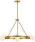 Orla 6-Light Medium Single Tier Chandelier in Lacquered Brass