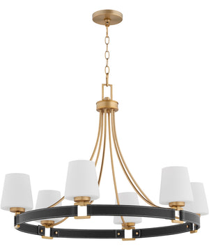 Hidalgo 6-light Chandelier Aged Brass