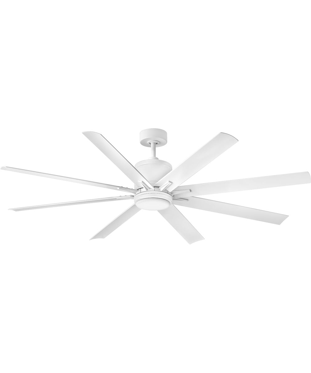 Vantage 66" LED Smart Fan Matte White