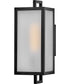 Halden 1-Light Small Wall Mount Lantern in Black