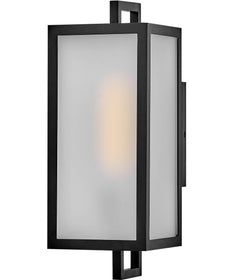 Halden 1-Light Small Wall Mount Lantern in Black