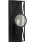Cumberland 1-Light Black Wall Sconce Matte Black