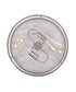 Alsy 13"W 2-Light Brushed Nickel with White Marbled Base Flush Mount Light Fixture