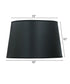 13x16x10 Black/Opaque Gold Foil English Barrel Hardback Lampshade