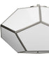 Latham 18 in. 3-Light Flush Mount Brushed Nickel
