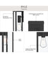 Ryle 1-Light Large Wall Lantern with Clear Glass Panels Matte Black