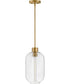 Greer 1-Light Small Pendant in Lacquered Brass
