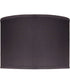 17x17x12 Black Butcher Linen Drum Hardback Lampshade