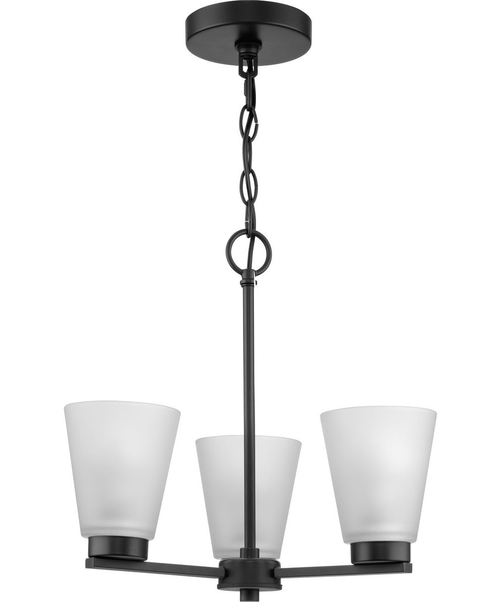 Tanner 3-Light Chandelier Matte Black
