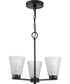 Tanner 3-Light Chandelier Matte Black